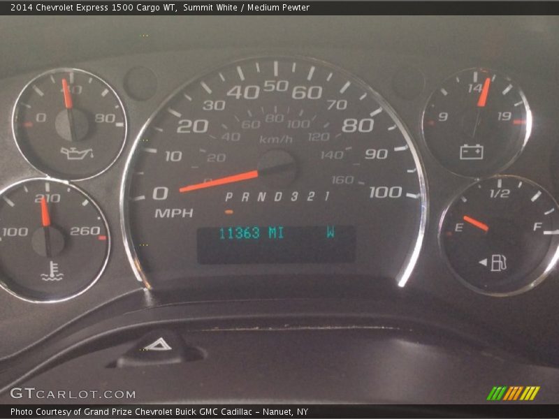 Summit White / Medium Pewter 2014 Chevrolet Express 1500 Cargo WT
