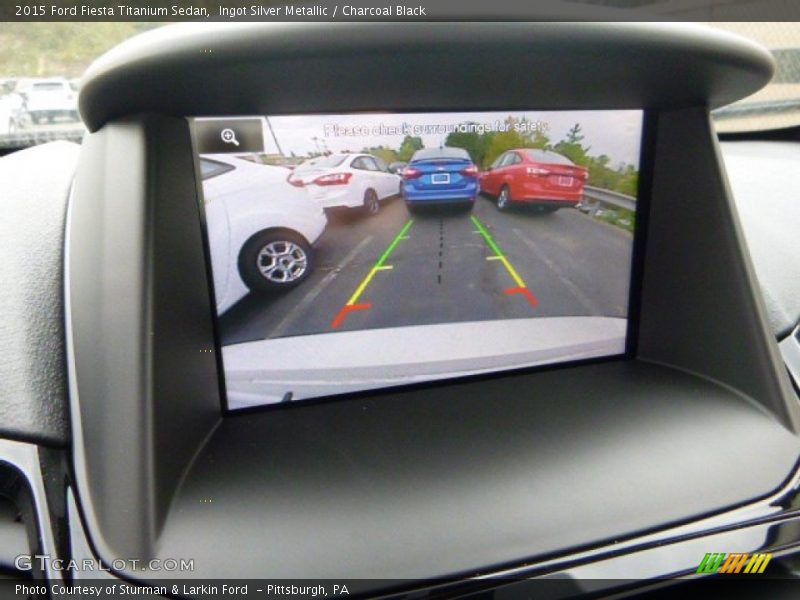 Ingot Silver Metallic / Charcoal Black 2015 Ford Fiesta Titanium Sedan