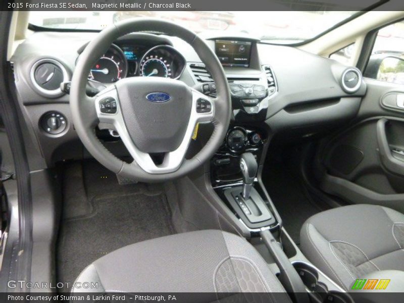 Charcoal Black Interior - 2015 Fiesta SE Sedan 