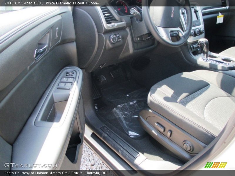 White Diamond Tricoat / Ebony 2015 GMC Acadia SLE