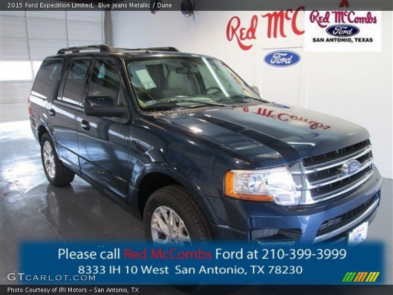 Blue Jeans Metallic / Dune 2015 Ford Expedition Limited