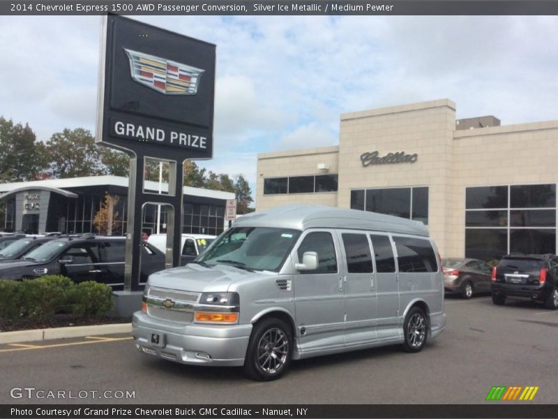 Silver Ice Metallic / Medium Pewter 2014 Chevrolet Express 1500 AWD Passenger Conversion