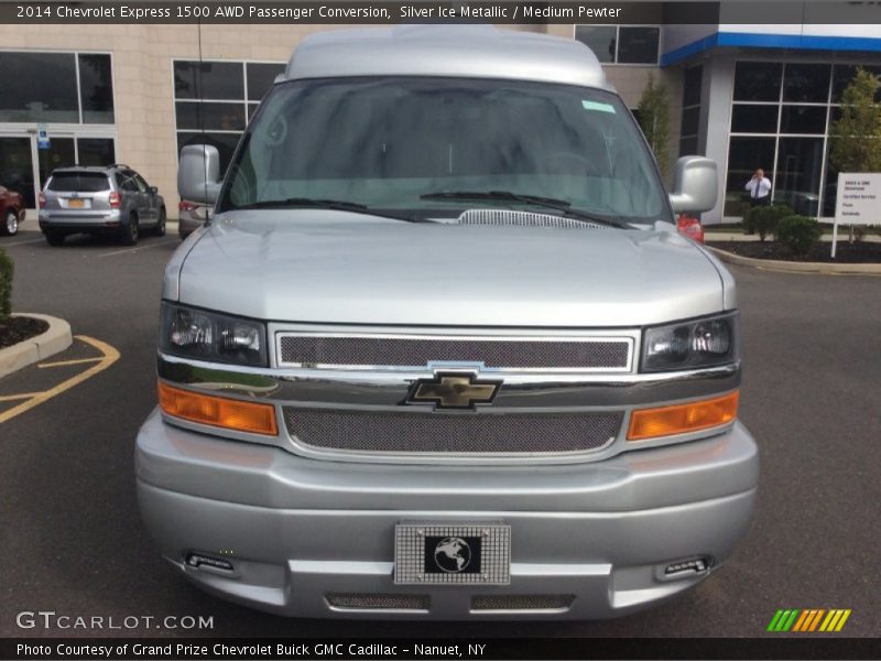 Silver Ice Metallic / Medium Pewter 2014 Chevrolet Express 1500 AWD Passenger Conversion