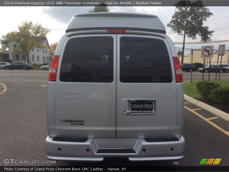 Silver Ice Metallic / Medium Pewter 2014 Chevrolet Express 1500 AWD Passenger Conversion