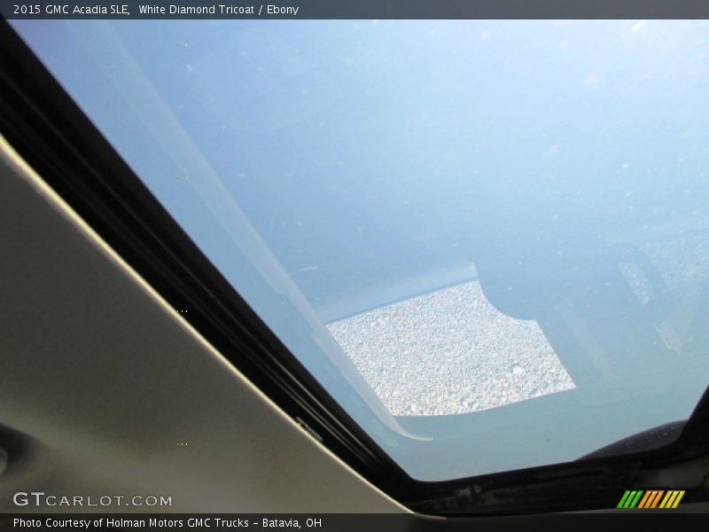 White Diamond Tricoat / Ebony 2015 GMC Acadia SLE