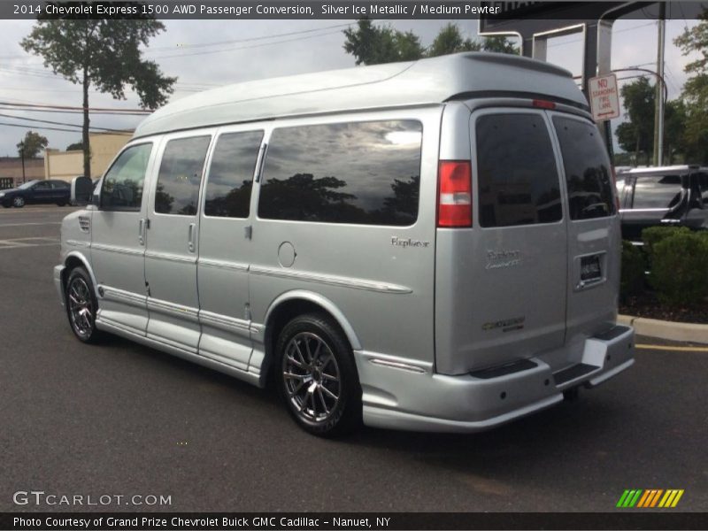 Silver Ice Metallic / Medium Pewter 2014 Chevrolet Express 1500 AWD Passenger Conversion