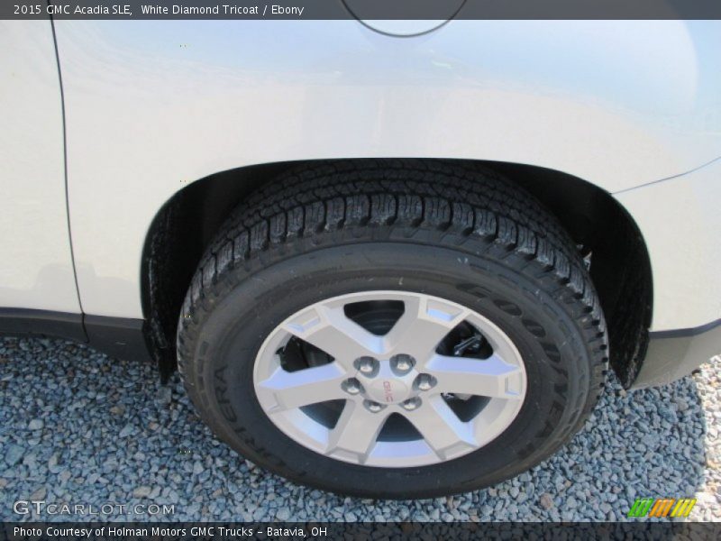 White Diamond Tricoat / Ebony 2015 GMC Acadia SLE