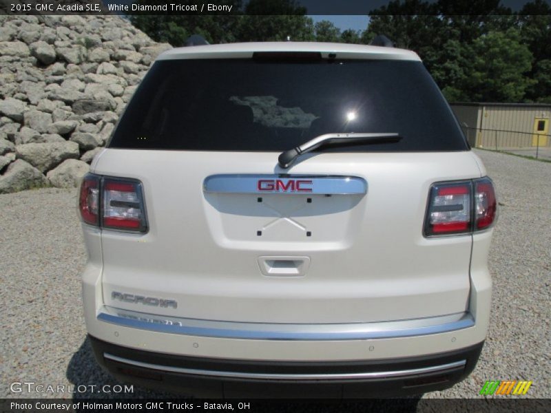White Diamond Tricoat / Ebony 2015 GMC Acadia SLE