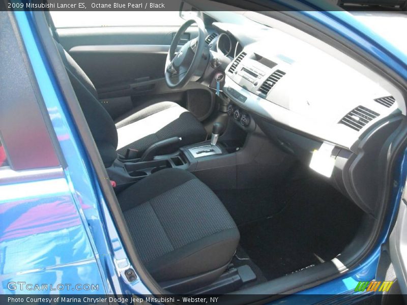 Octane Blue Pearl / Black 2009 Mitsubishi Lancer ES