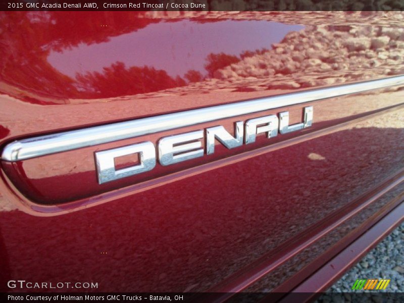 Crimson Red Tincoat / Cocoa Dune 2015 GMC Acadia Denali AWD