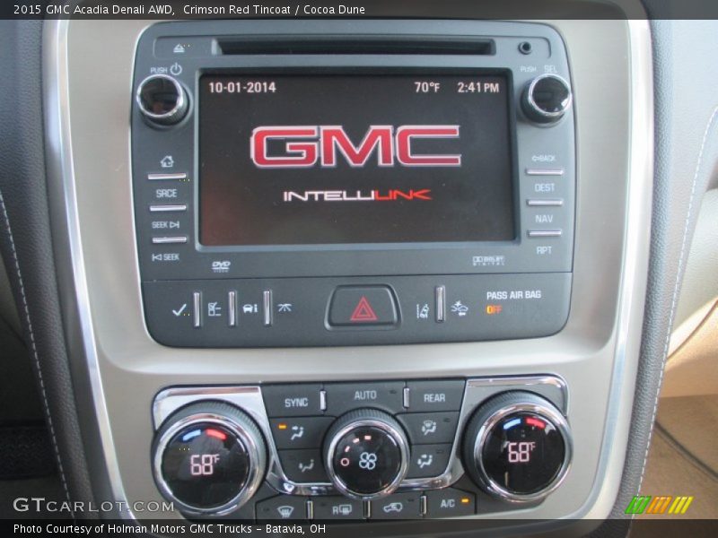Crimson Red Tincoat / Cocoa Dune 2015 GMC Acadia Denali AWD