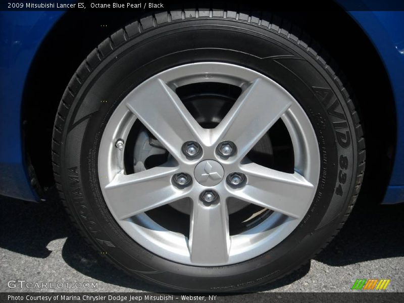 Octane Blue Pearl / Black 2009 Mitsubishi Lancer ES
