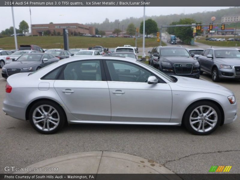 Ice Silver Metallic / Black/Lunar Silver 2014 Audi S4 Premium plus 3.0 TFSI quattro