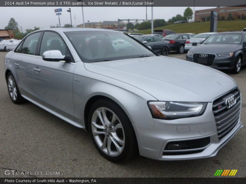Ice Silver Metallic / Black/Lunar Silver 2014 Audi S4 Premium plus 3.0 TFSI quattro