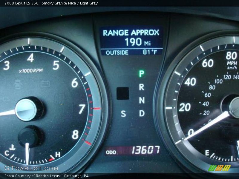 Smoky Granite Mica / Light Gray 2008 Lexus ES 350