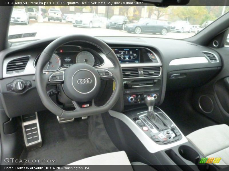 Ice Silver Metallic / Black/Lunar Silver 2014 Audi S4 Premium plus 3.0 TFSI quattro