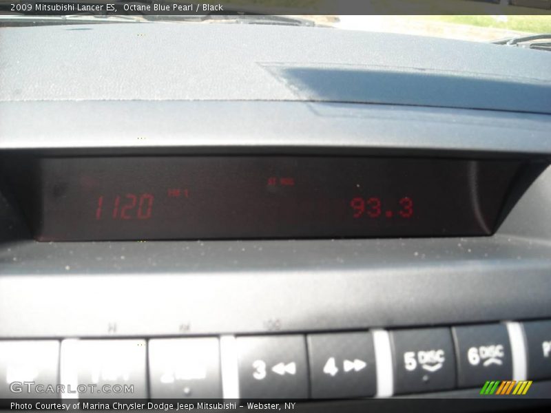 Octane Blue Pearl / Black 2009 Mitsubishi Lancer ES