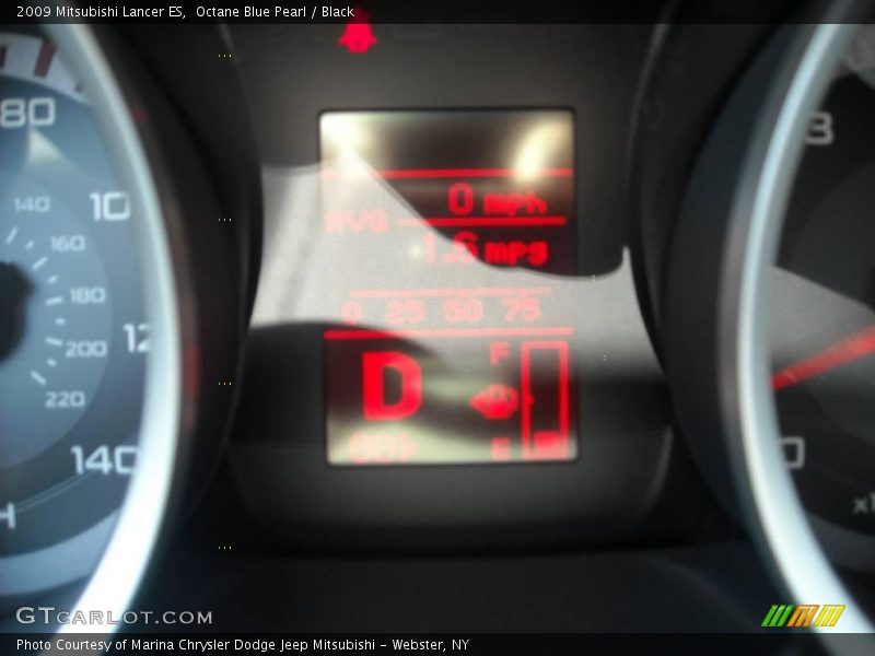 Octane Blue Pearl / Black 2009 Mitsubishi Lancer ES