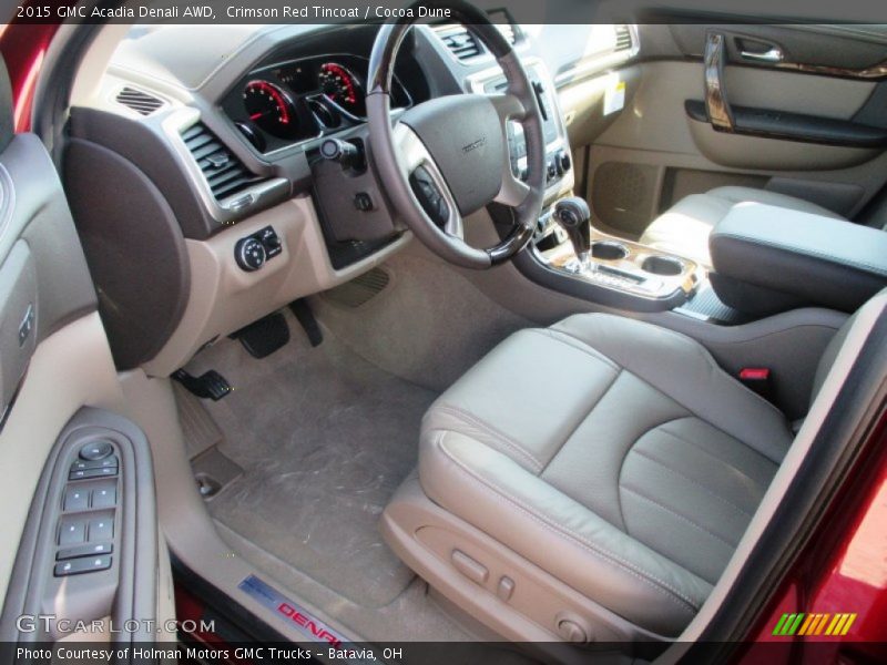 Crimson Red Tincoat / Cocoa Dune 2015 GMC Acadia Denali AWD