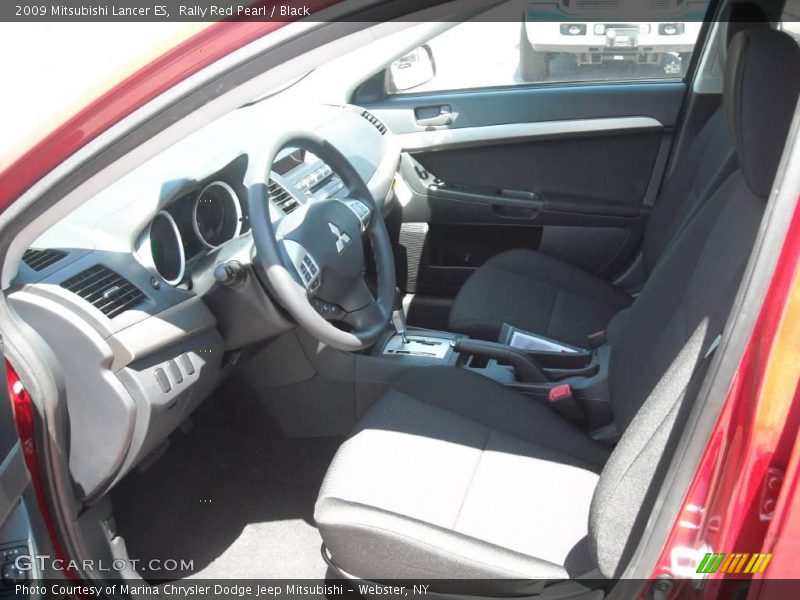 Rally Red Pearl / Black 2009 Mitsubishi Lancer ES