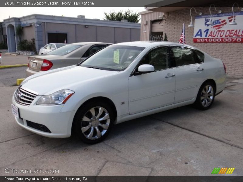Ivory Pearl / Stone 2006 Infiniti M 35 Sport Sedan