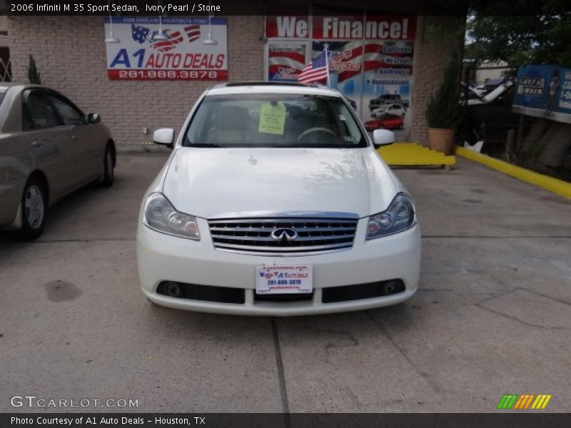 Ivory Pearl / Stone 2006 Infiniti M 35 Sport Sedan