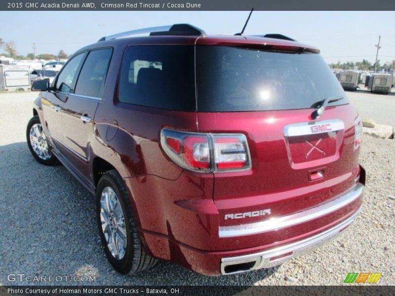 Crimson Red Tincoat / Cocoa Dune 2015 GMC Acadia Denali AWD