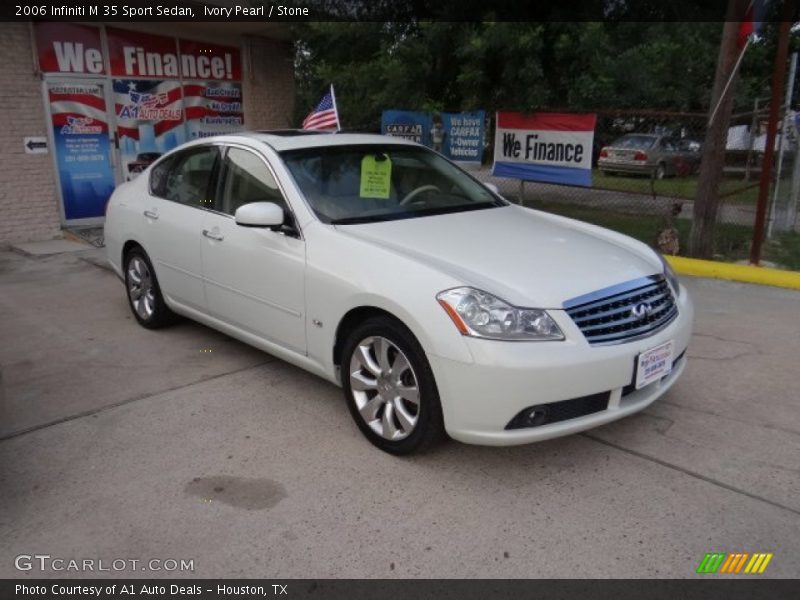 Ivory Pearl / Stone 2006 Infiniti M 35 Sport Sedan