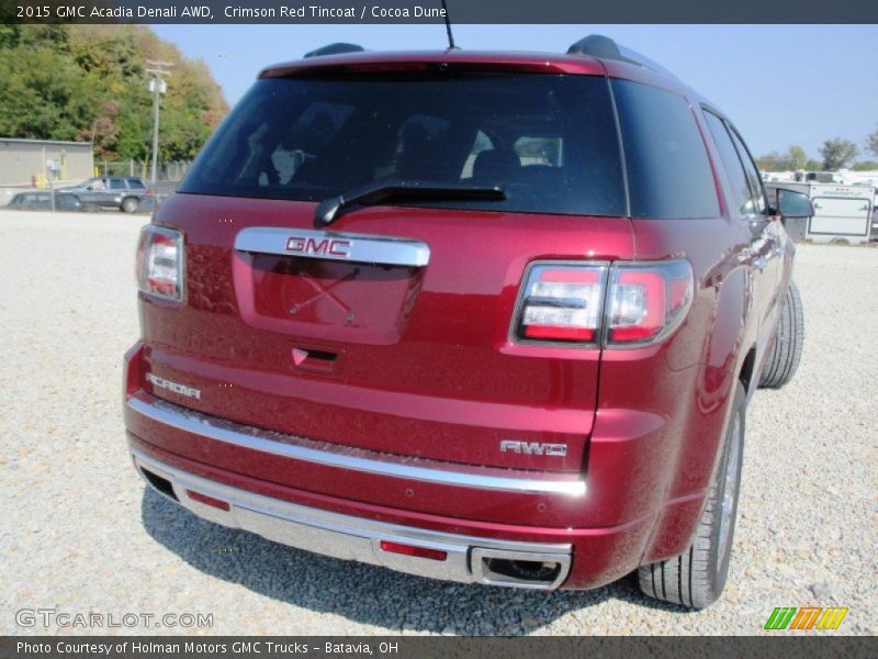 Crimson Red Tincoat / Cocoa Dune 2015 GMC Acadia Denali AWD