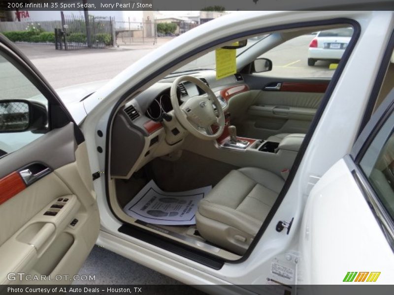 Ivory Pearl / Stone 2006 Infiniti M 35 Sport Sedan