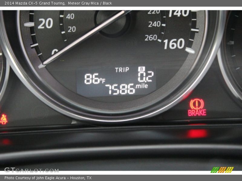 Meteor Gray Mica / Black 2014 Mazda CX-5 Grand Touring