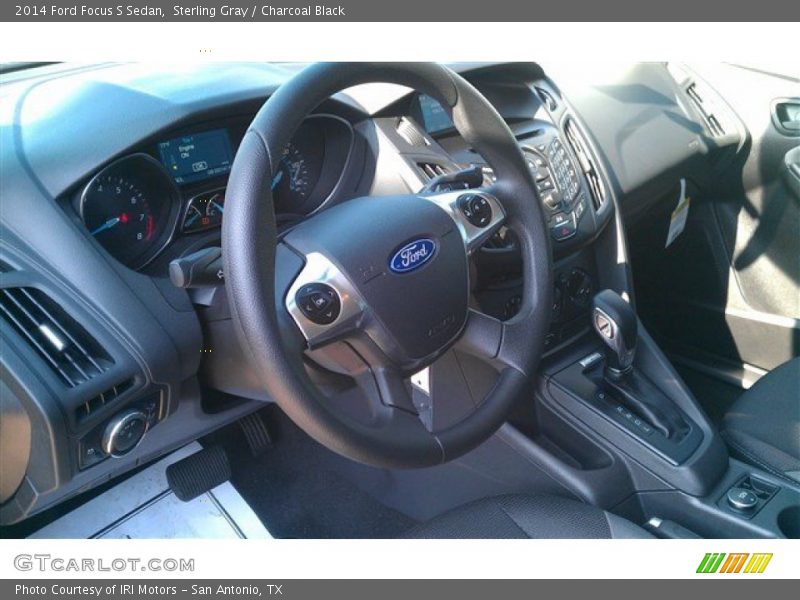 Sterling Gray / Charcoal Black 2014 Ford Focus S Sedan