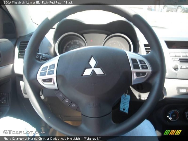 Rally Red Pearl / Black 2009 Mitsubishi Lancer ES