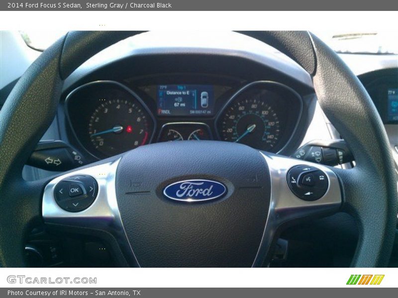 Sterling Gray / Charcoal Black 2014 Ford Focus S Sedan