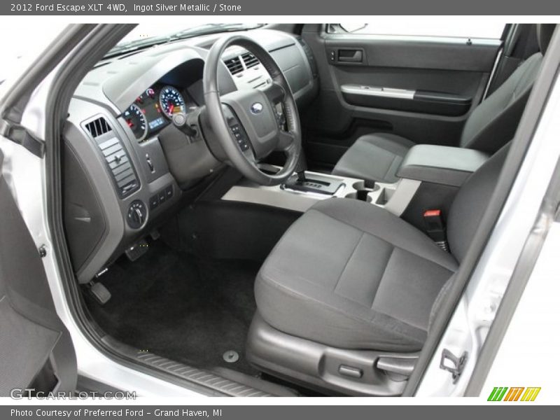 Ingot Silver Metallic / Stone 2012 Ford Escape XLT 4WD