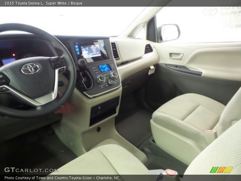 Super White / Bisque 2015 Toyota Sienna L