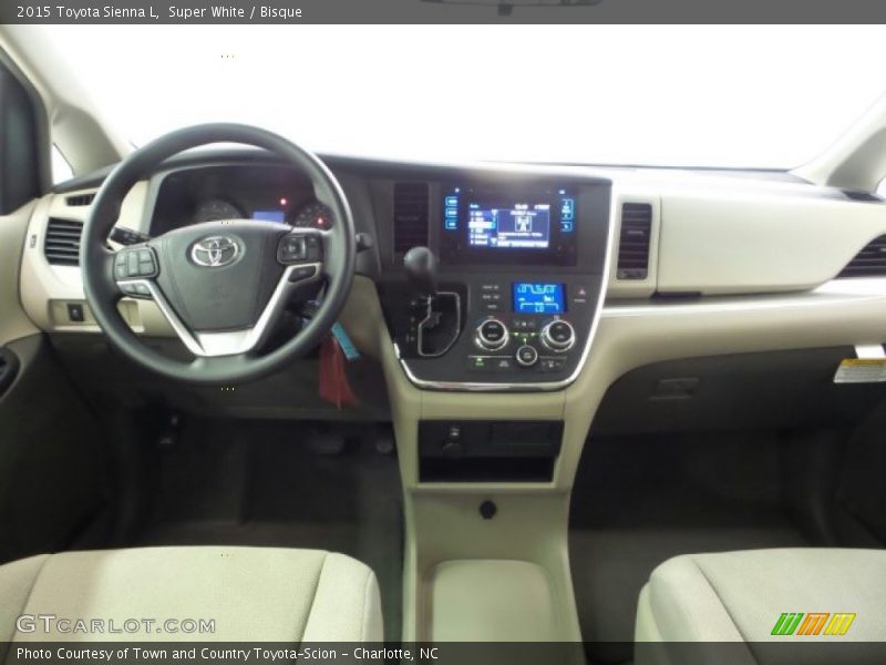 Super White / Bisque 2015 Toyota Sienna L