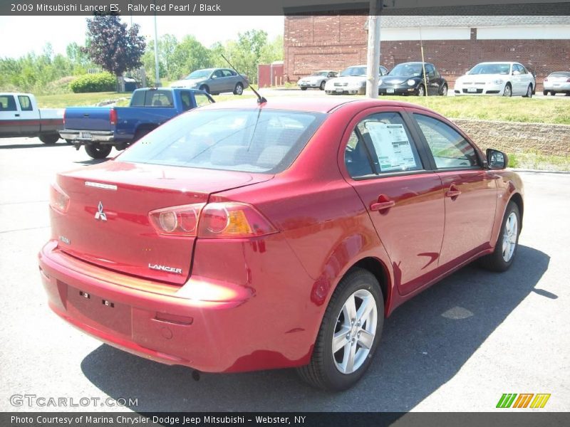 Rally Red Pearl / Black 2009 Mitsubishi Lancer ES