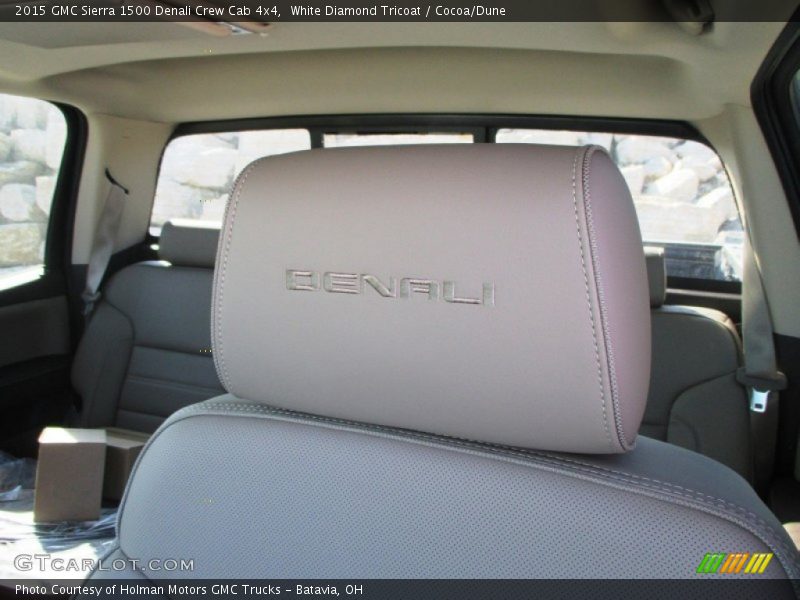 White Diamond Tricoat / Cocoa/Dune 2015 GMC Sierra 1500 Denali Crew Cab 4x4