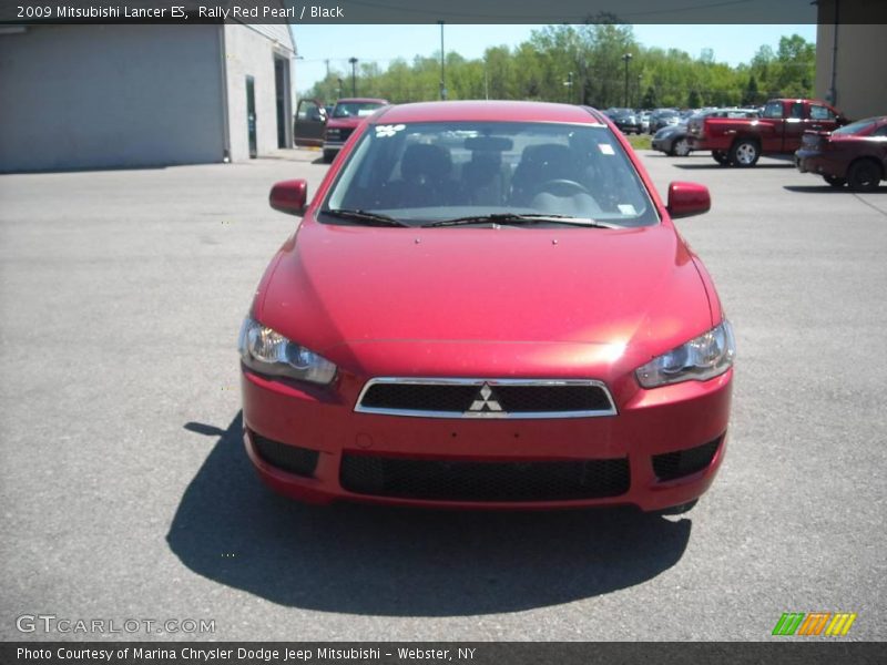 Rally Red Pearl / Black 2009 Mitsubishi Lancer ES