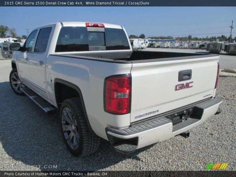 White Diamond Tricoat / Cocoa/Dune 2015 GMC Sierra 1500 Denali Crew Cab 4x4