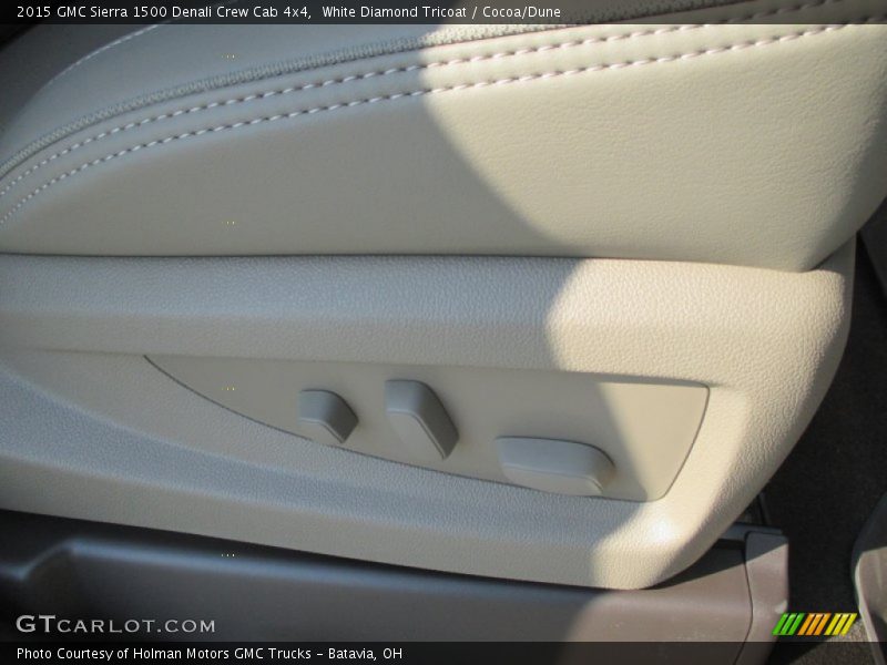 White Diamond Tricoat / Cocoa/Dune 2015 GMC Sierra 1500 Denali Crew Cab 4x4