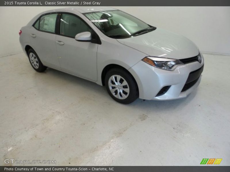 Classic Silver Metallic / Steel Gray 2015 Toyota Corolla L