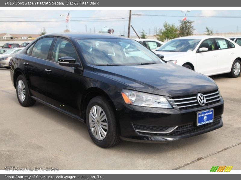 Black / Titan Black 2015 Volkswagen Passat S Sedan