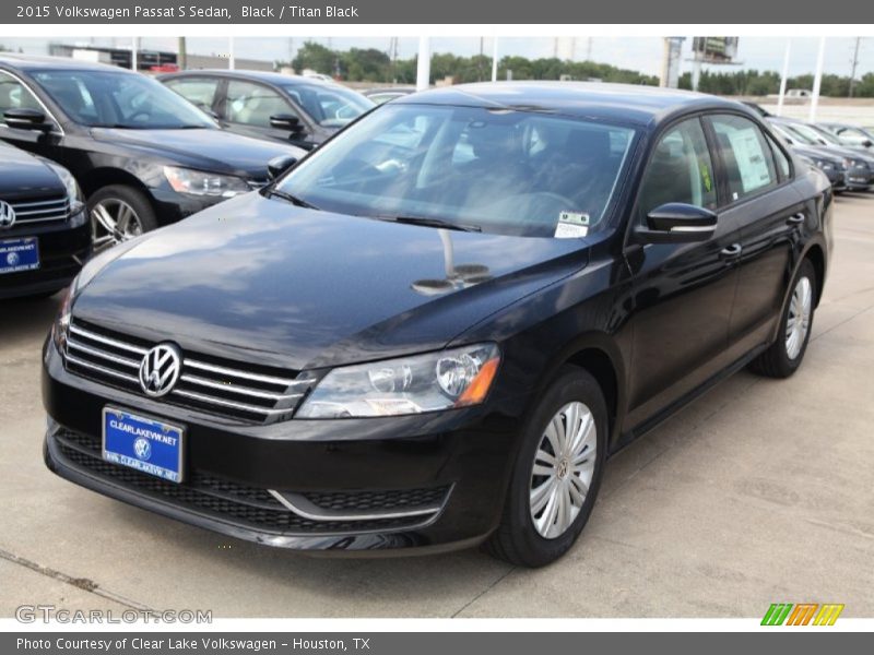 Black / Titan Black 2015 Volkswagen Passat S Sedan