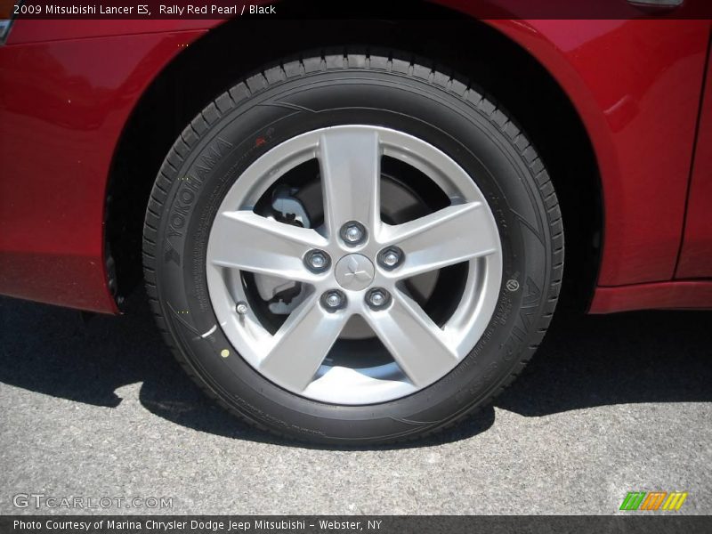 Rally Red Pearl / Black 2009 Mitsubishi Lancer ES