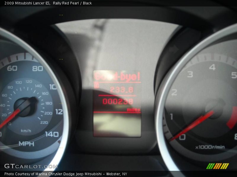 Rally Red Pearl / Black 2009 Mitsubishi Lancer ES
