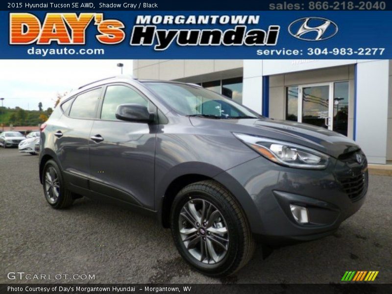 Shadow Gray / Black 2015 Hyundai Tucson SE AWD