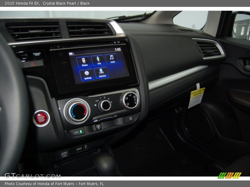 Crystal Black Pearl / Black 2015 Honda Fit EX