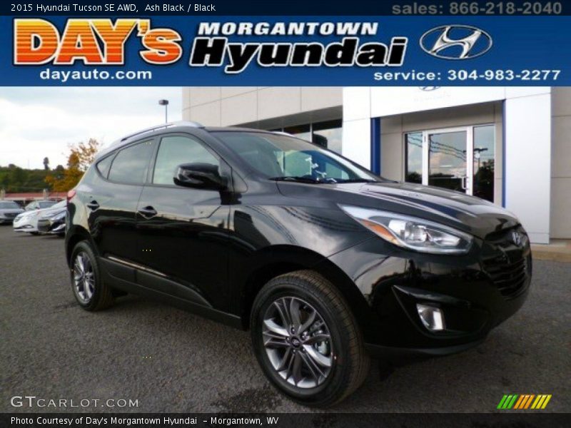 Ash Black / Black 2015 Hyundai Tucson SE AWD